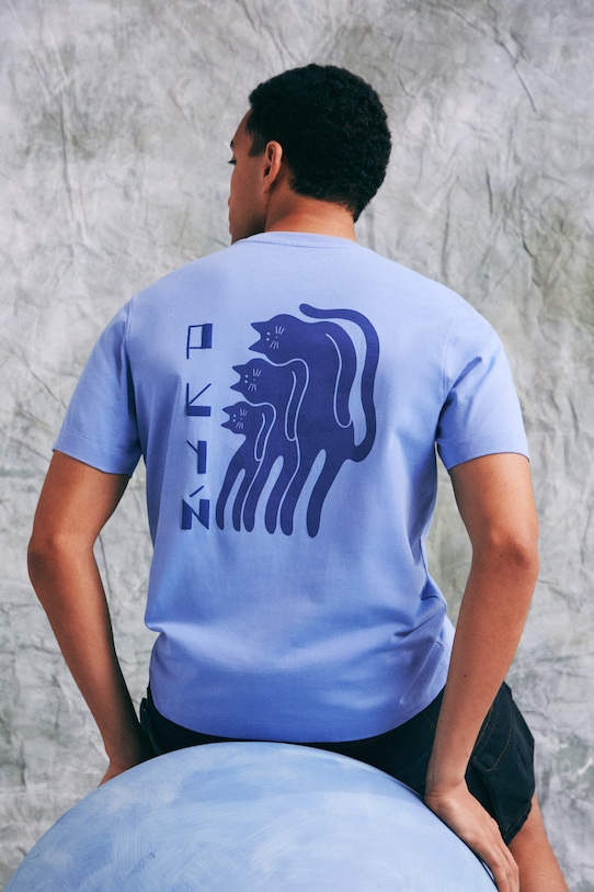 Medicine t-shirt męski bawełniany RS26-TSM455 niebieski RS26