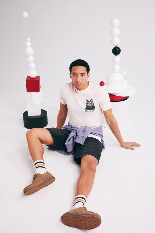 Medicine t-shirt męski bawełniany z elastanem RS26-TSM456 beżowy RS26