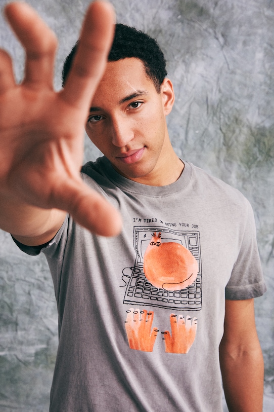 Medicine tričko pánské bavlněné šedá RS26-TSM457