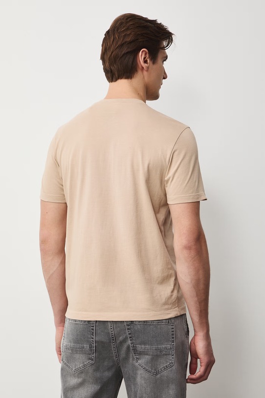 Odzież Medicine t-shirt męski bawełniany RS26-TSM503 beżowy