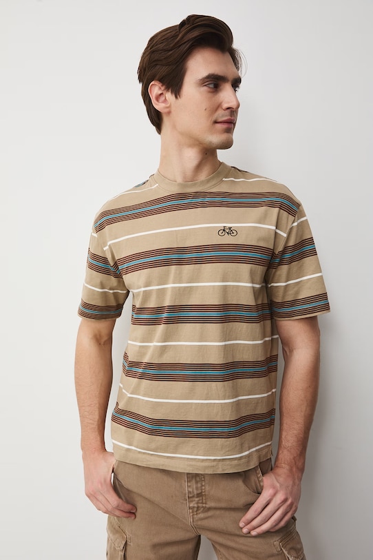 Medicine t-shirt męski bawełniany RS26-TSM505 beżowy RS26