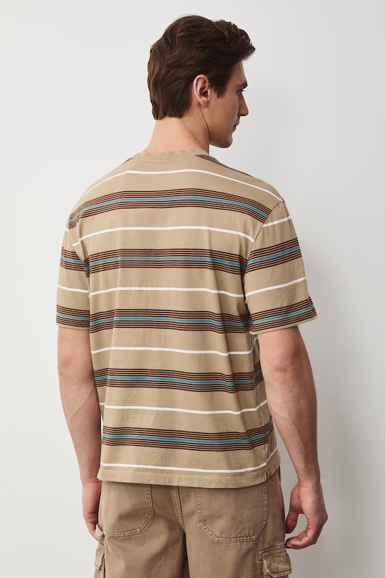 Odzież Medicine t-shirt męski bawełniany RS26-TSM505 beżowy