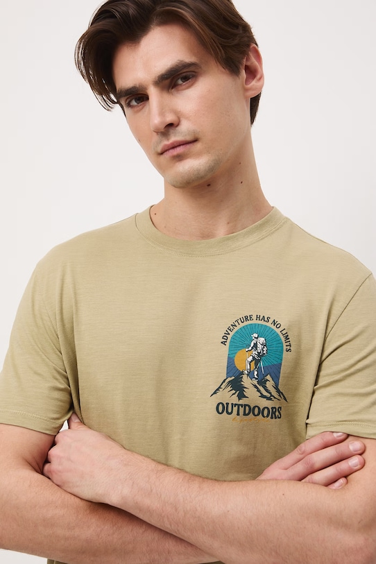 Medicine t-shirt damski bawełniany zielony RS26-TSM509