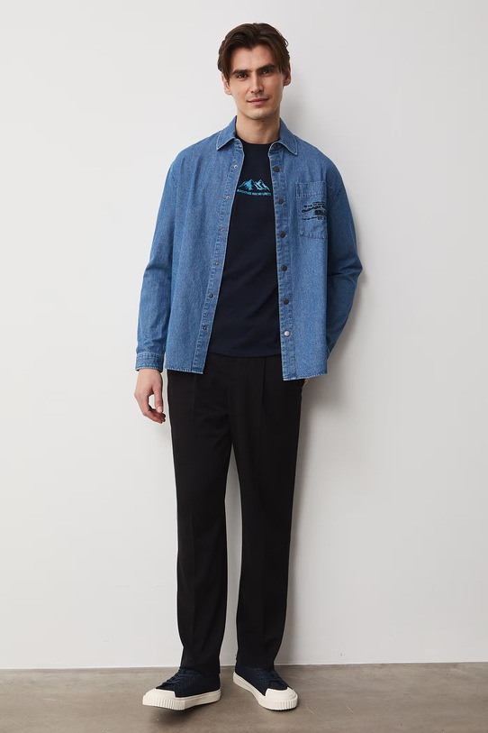 Medicine t-shirt męski bawełniany RS26-TSM511 granatowy RS26