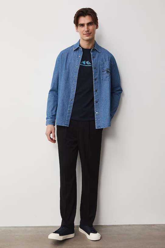 Medicine t-shirt męski bawełniany RS26-TSM511 granatowy RS26