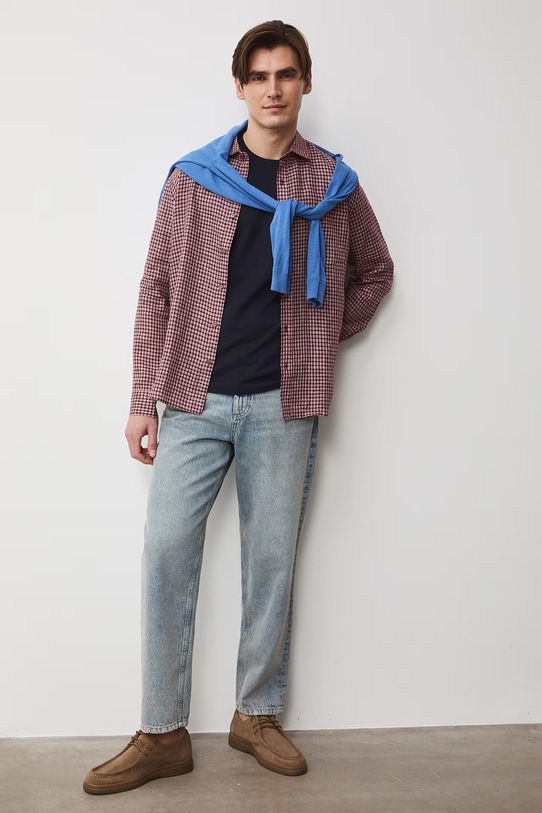 T-shirt męski bawełniany RS26-TSM513 granatowy RS26