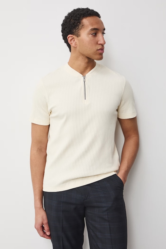 Medicine t-shirt męski bawełniany z elastanem RS26-TSM600 beżowy RS26