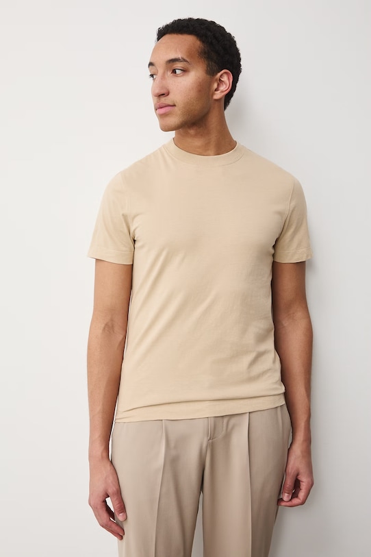 Odzież Medicine t-shirt męski bawełniany RS26-TSM650 beżowy