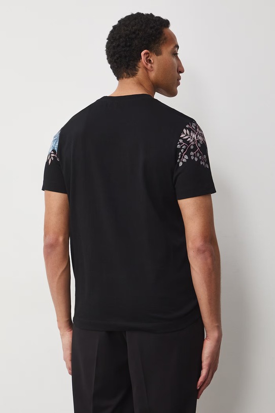 Medicine t-shirt męski bawełniany czarny RS26-TSM652