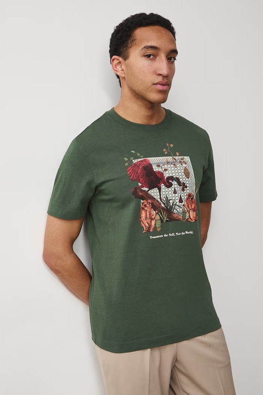 Medicine t-shirt damski bawełniany RS26-TSM653 zielony RS26