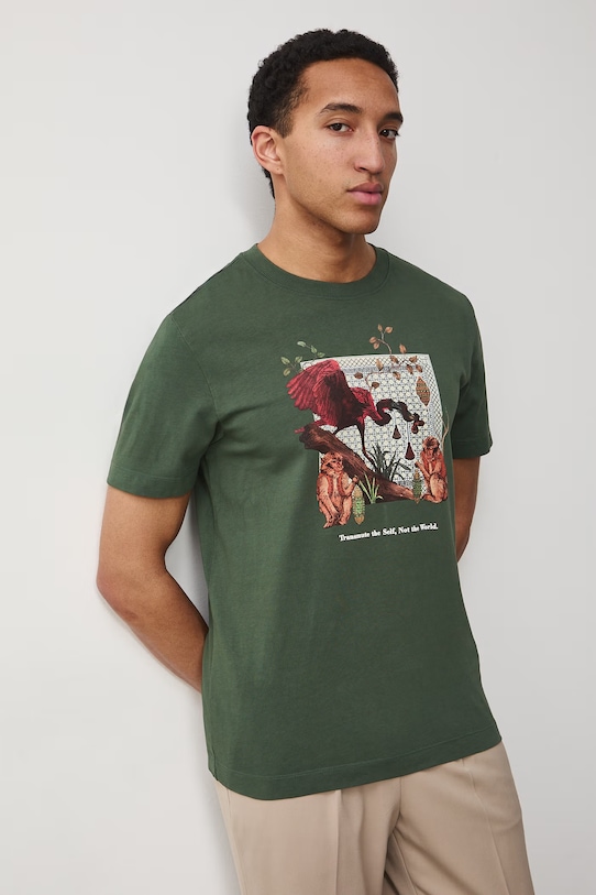 Medicine t-shirt damski bawełniany RS26-TSM653 zielony RS26