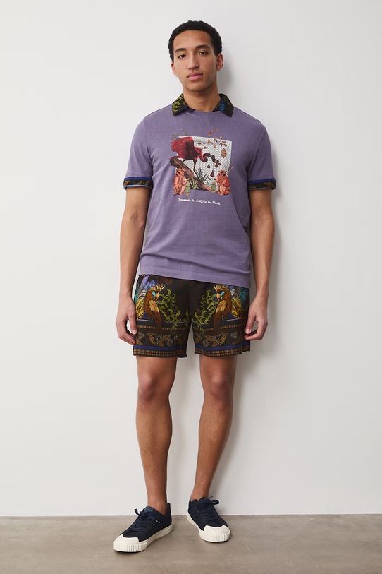 Medicine t-shirt damski bawełniany RS26-TSM653 fioletowy RS26