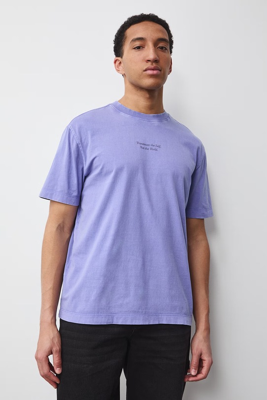 Medicine t-shirt męski bawełniany RS26-TSM654 fioletowy RS26