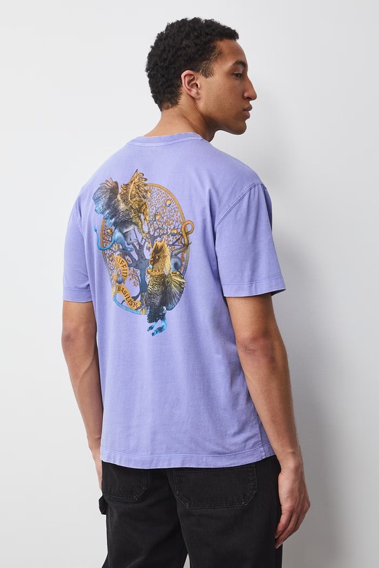 Medicine t-shirt męski bawełniany fioletowy RS26-TSM654