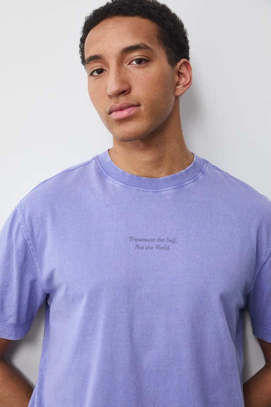 Medicine t-shirt męski bawełniany RS26-TSM654 fioletowy