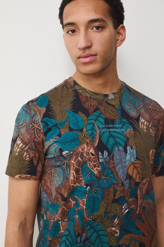 Medicine t-shirt męski bawełniany z elastanem RS26-TSM655 multicolor