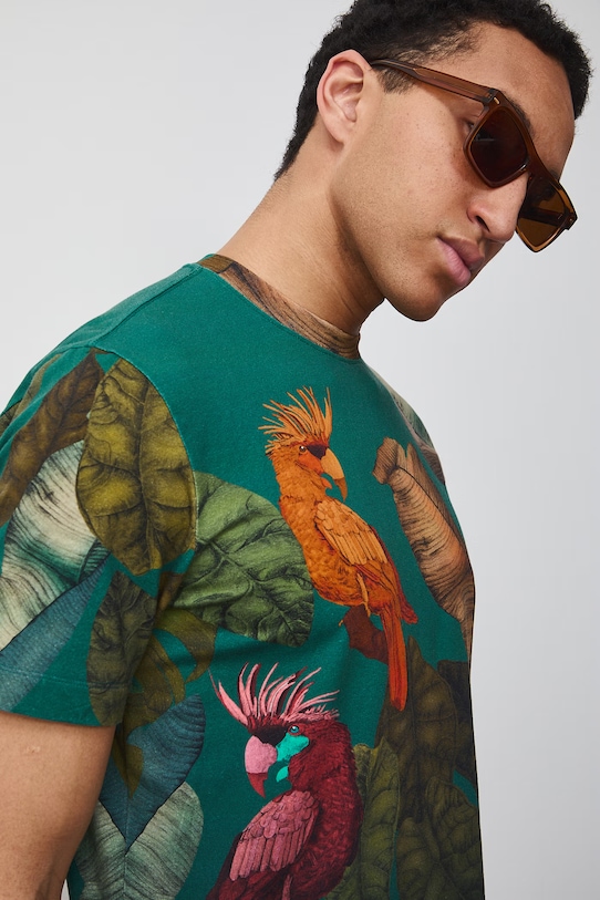 Medicine t-shirt męski bawełniany z elastanem RS26-TSM656 multicolor RS26