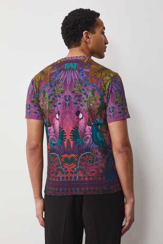 Medicine t-shirt męski bawełniany z elastanem multicolor RS26-TSM657