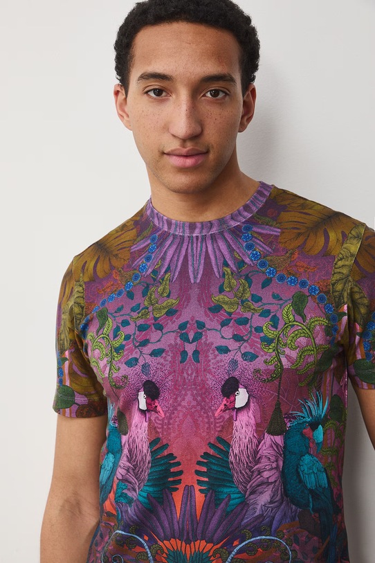 Medicine t-shirt męski bawełniany z elastanem RS26-TSM657 multicolor