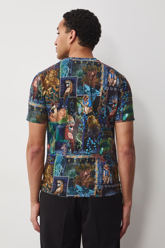 Medicine t-shirt męski bawełniany z elastanem multicolor RS26-TSM658