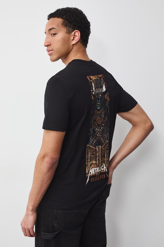 Medicine t-shirt męski bawełniany czarny RS26-TSM676