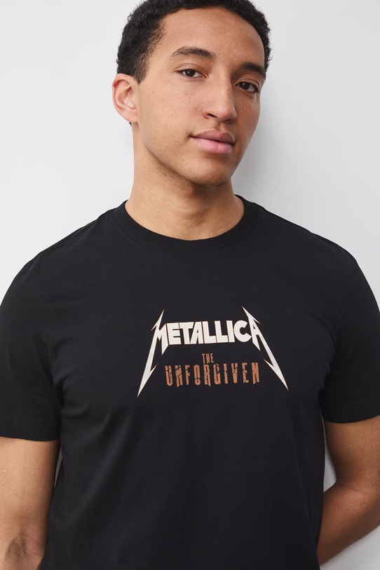 Medicine t-shirt męski bawełniany czarny RS26-TSM676