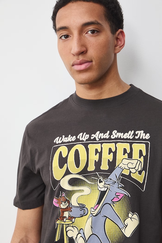 tričko pánske bavlnené sivá RS26-TSM677