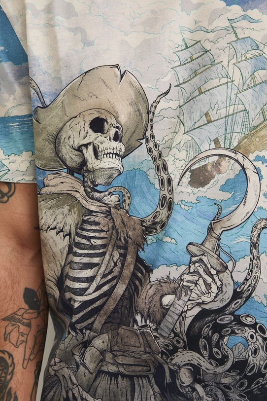 Medicine T-shirt męski bawełniany z elastanem RS26-TSM700 multicolor