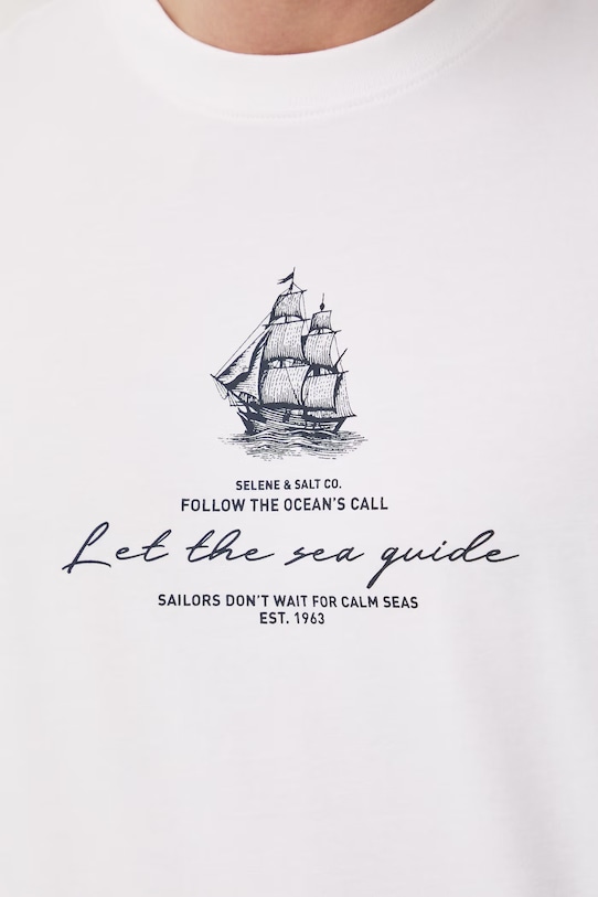 Medicine t-shirt męski bawełniany z elastanem RS26-TSM704 biały