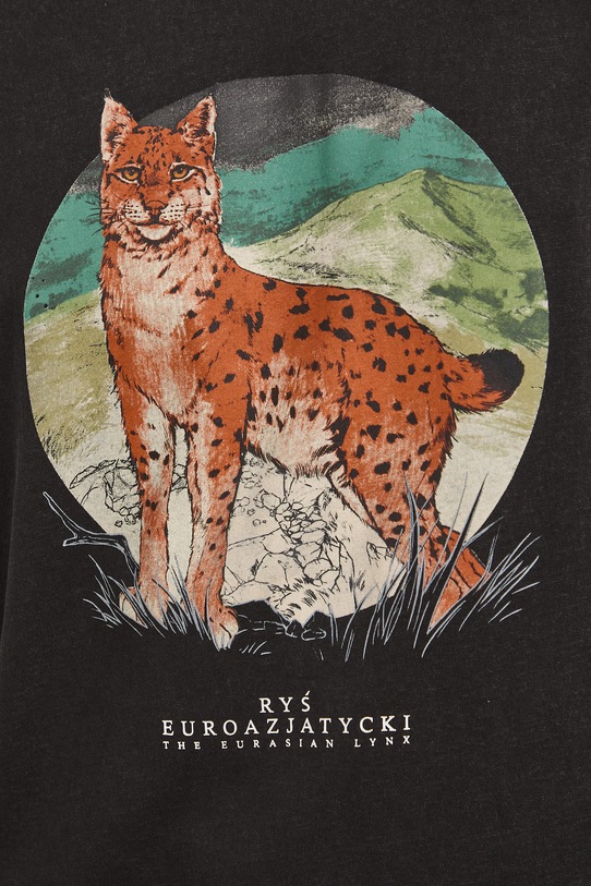 T-shirt męski bawełniany z kolekcji Bieszczadzki Park Narodowy x Medicine RS26-TSM850