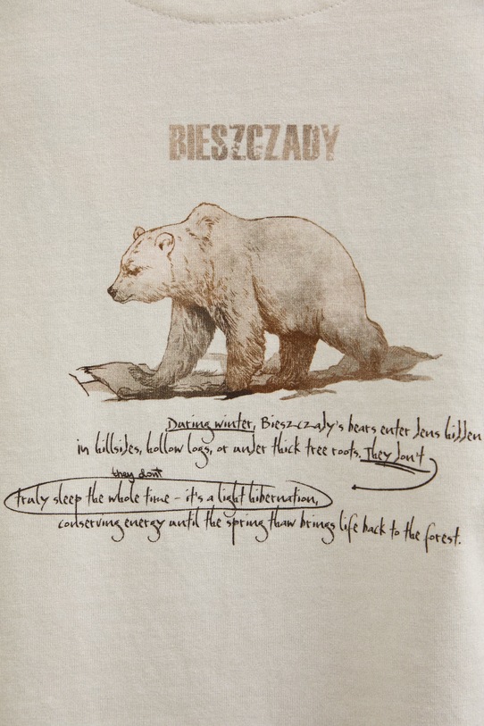 Medicine kratka majica moška bombažna z elastanom RS26-TSM855 bež