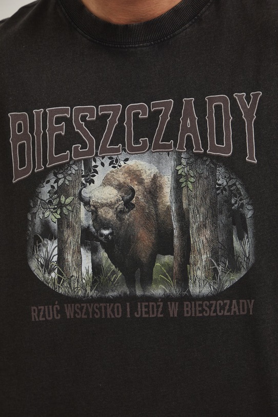 Medicine kratka majica moška bombažna RS26-TSM858 črna