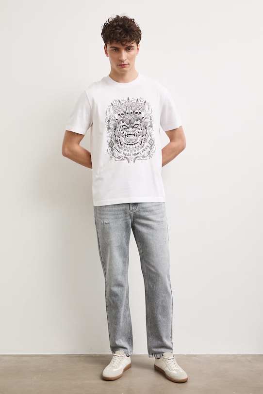 Medicine tricou pentru bărbați, din bumbac RS26-TSM905 alb RS26