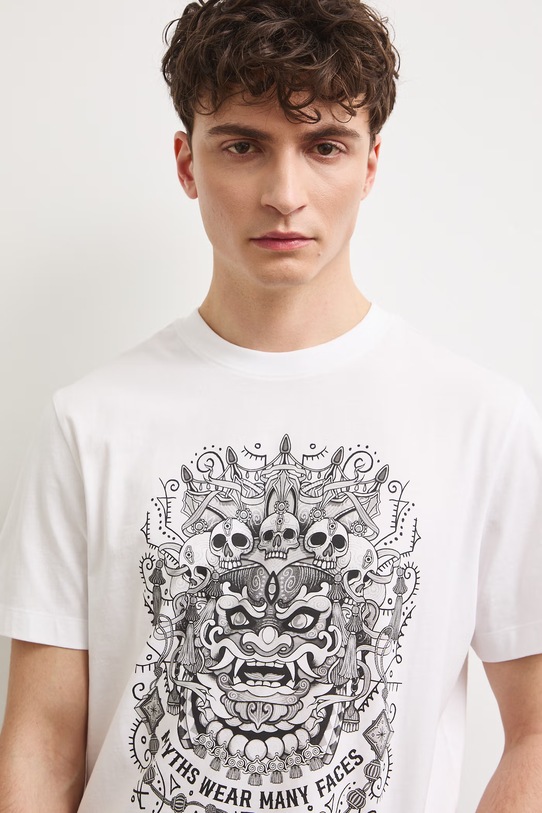Medicine tricou pentru bărbați, din bumbac alb RS26-TSM905