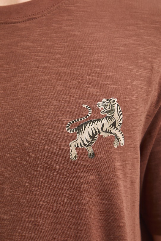 Medicine t-shirt męski bawełniany RS26-TSM906 brązowy