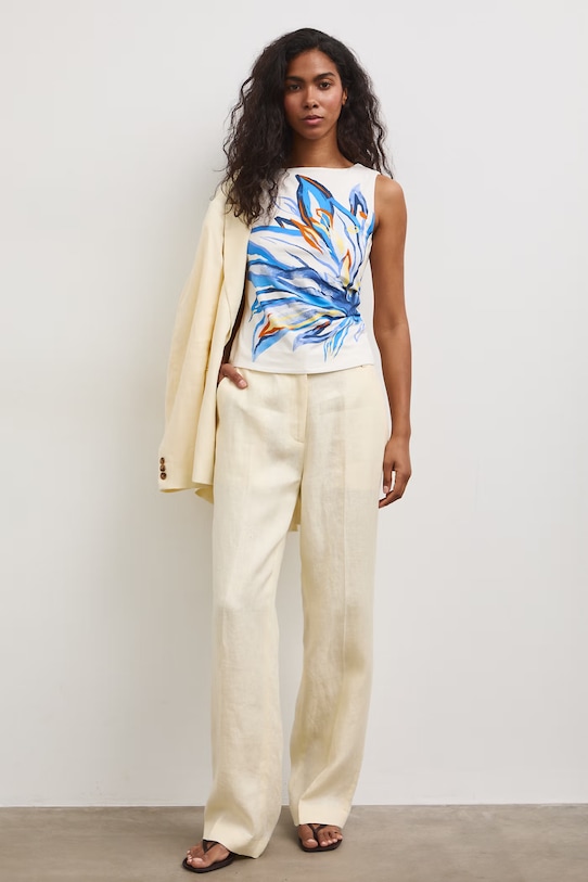 Medicine top női pamut elasztánnal RS26-TTD809 fehér RS26