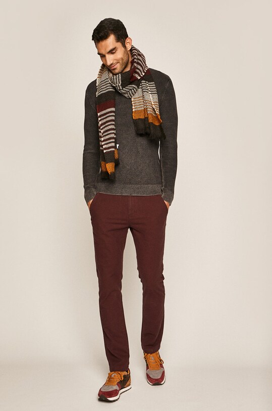 Spodnie męskie bordowe RW19.SPM062 bordowy RW19