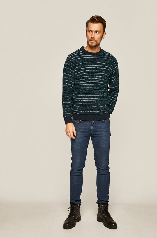 Sweter męski turkusowy RW19.SWMA17 turkusowy RW19