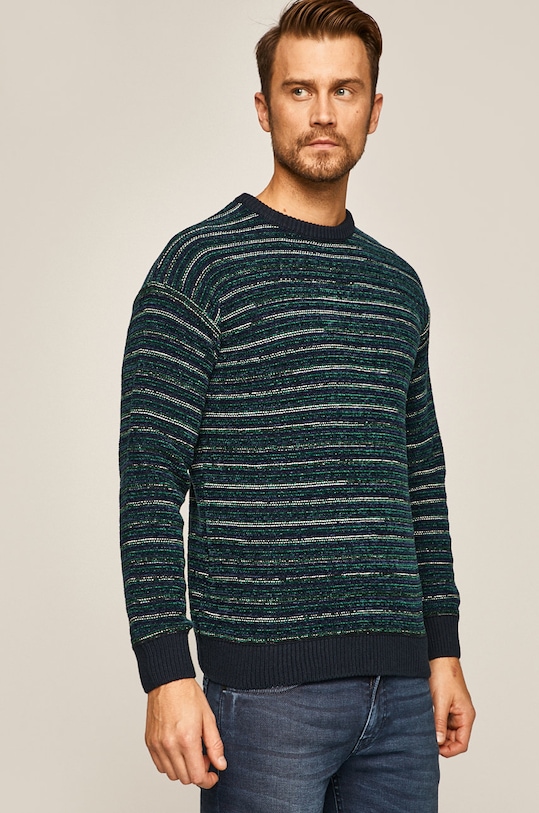 Sweter męski turkusowy turkusowy RW19.SWMA17