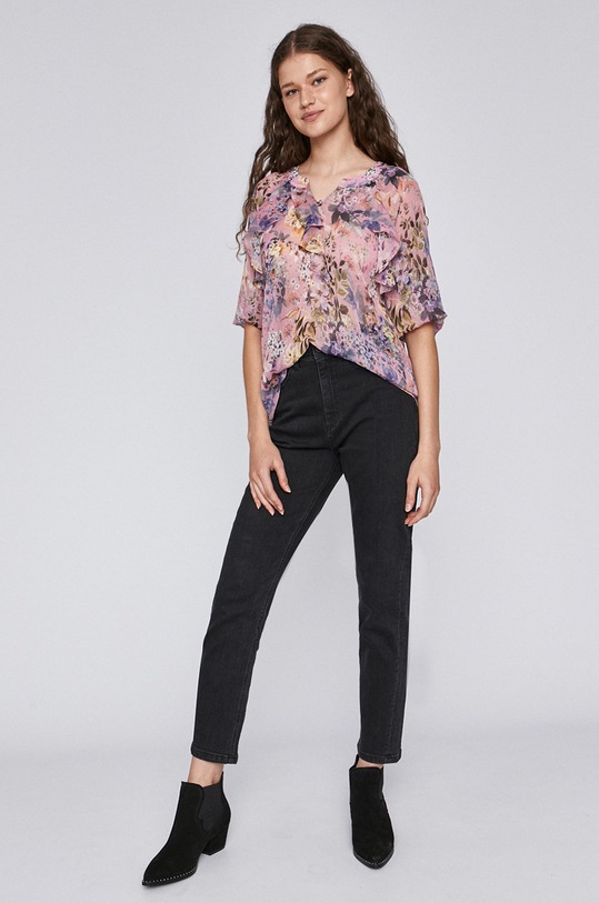 Jeansy damskie mom fit czarne RW20.SJD031 czarny RW20