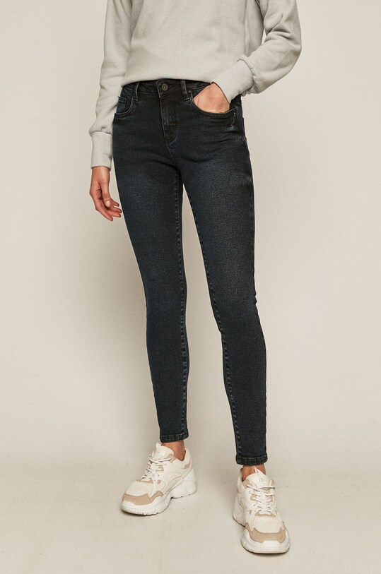 Jeansy damskie skinny granatowe granatowy RW20.SJD712