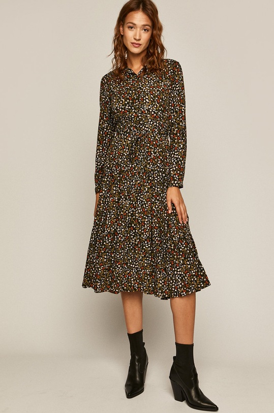 Medicine - Rochie Pale Femininity midi negru RW20.SUD607