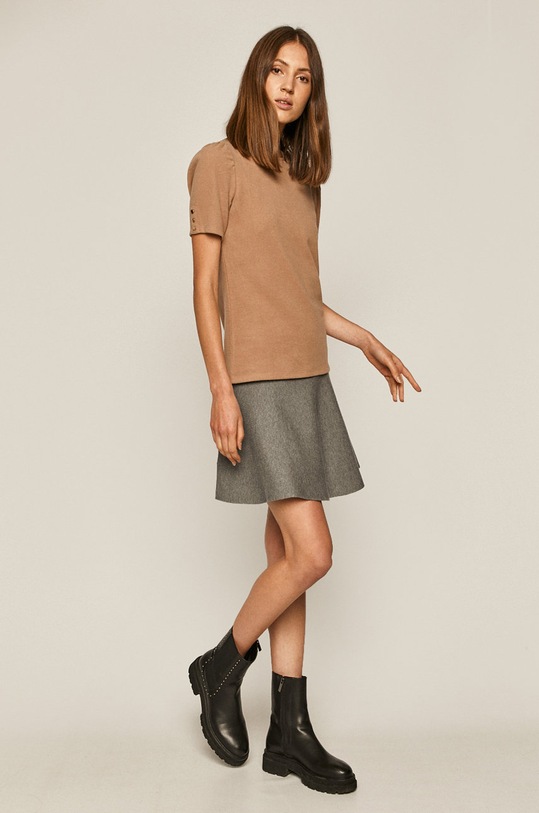 T-shirt damski beżowy RW20.TSD904 beżowy RW20