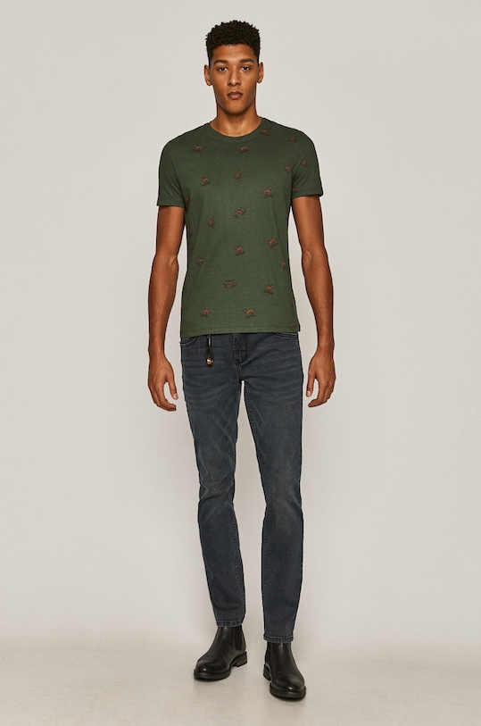 T-shirt męski Xmass (2-pack) zielony RW20.TSMB62 turkusowy