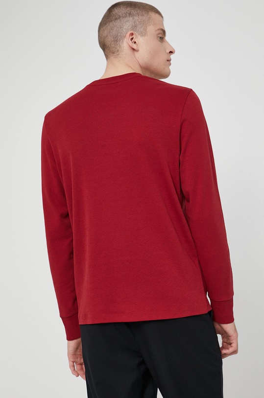 Odzież Longsleeve gładki męski bordowy RW21.BUM070 bordowy
