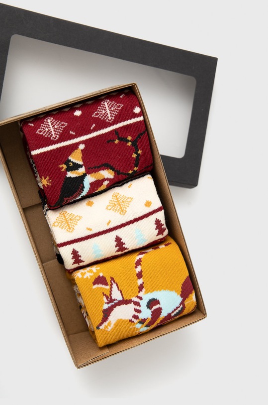 Odzież Skarpetki z kolekcji Deer Santa (3-pack) RW21.LGDA03 multicolor