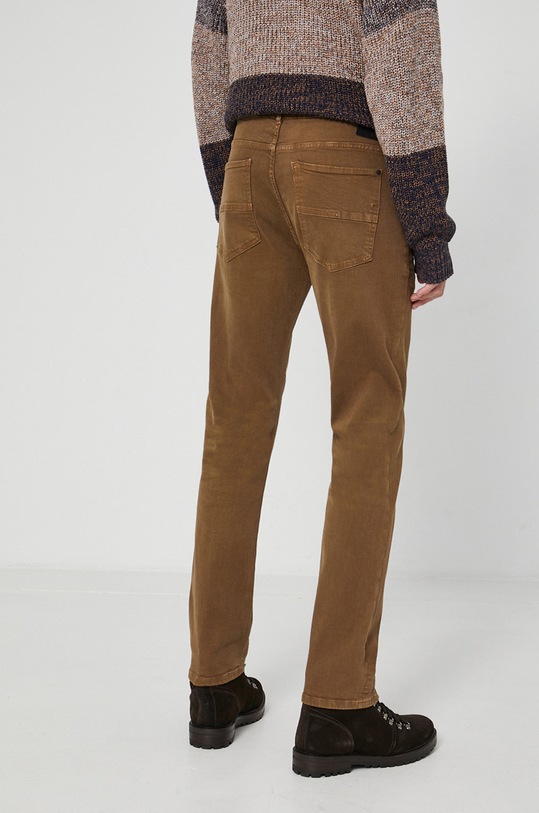 Jeansy męskie straight niebieskie RW21.SJM700 brązowy RW21