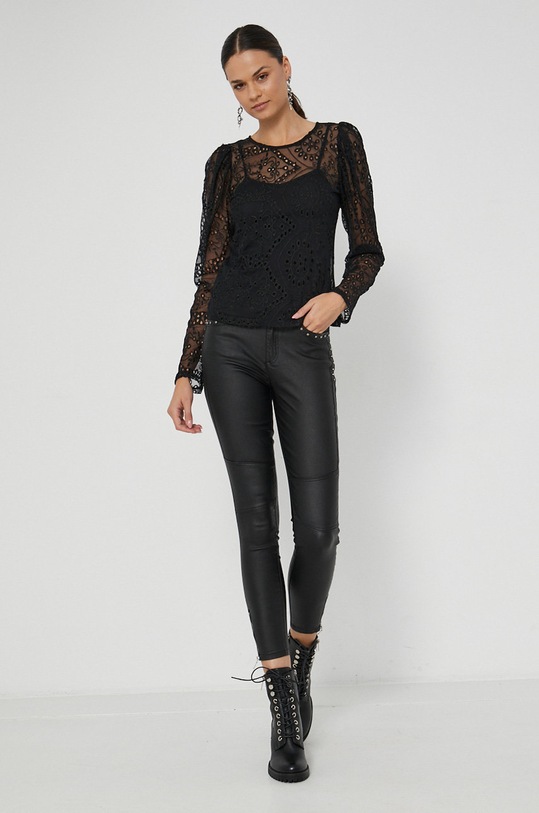 Spodnie damskie czarne RW21.SPDA11 czarny RW21