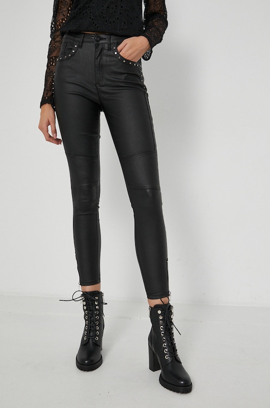 Spodnie damskie czarne czarny RW21.SPDA11