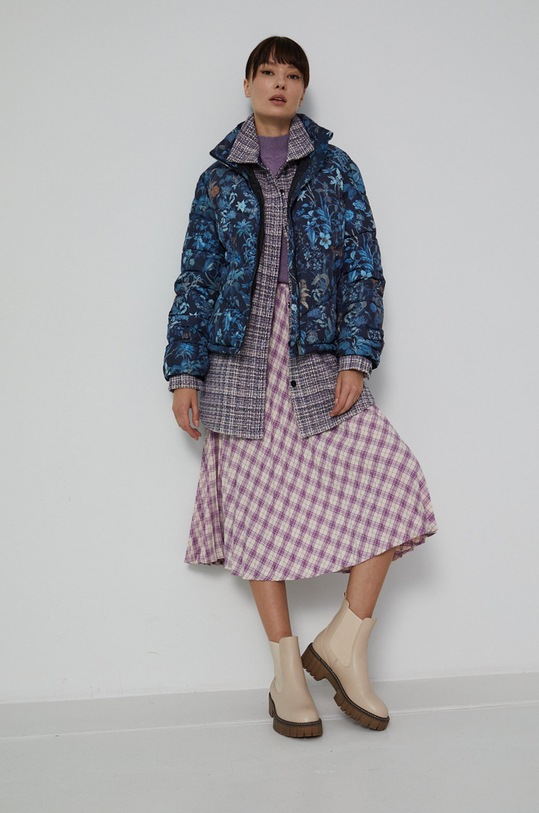 Sweter damski z krótkim rękawem fioletowy RW21.SWD041 fioletowy RW21